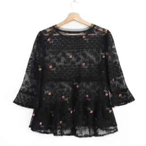 Blusa de encaje Yilinge
