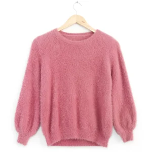 Chompa de angora Rosa