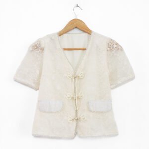Blusa de Encaje Lazos