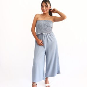 Enterizo azul claro Strapless