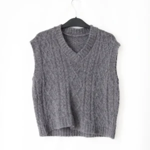Chaleco tejido Gris
